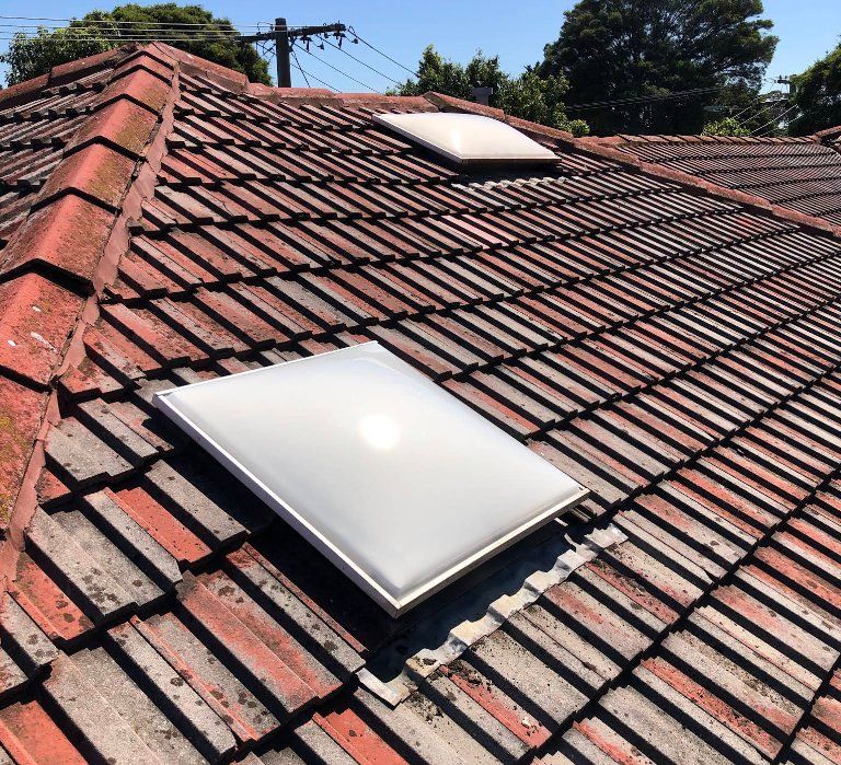 Broken skylight dome needing repair Melbourne